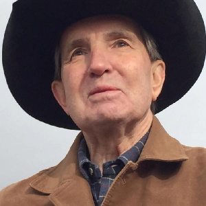 Photograph of Mayor Bob Crowell in hat
