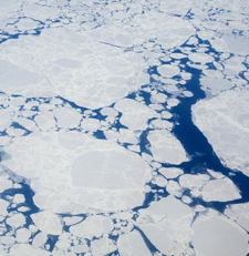 Picture of a ice breaking up