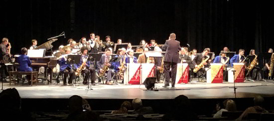 Photograph of 2019 combined big bands